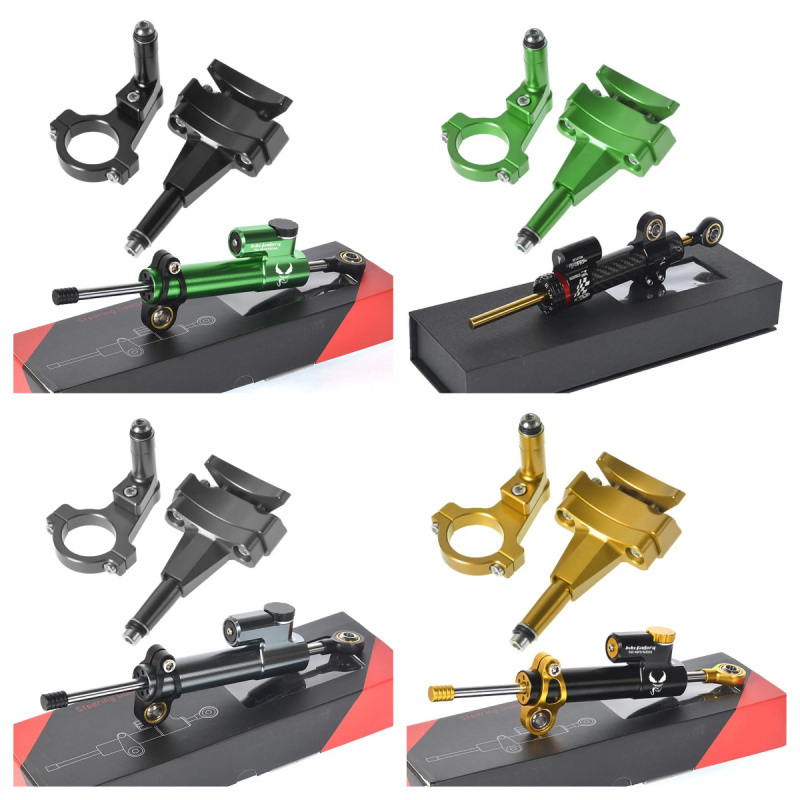 For Kawasaki 500 2024 - Motorc - Steering Damper Stabilizer Kit Cnc ulasan dan harga