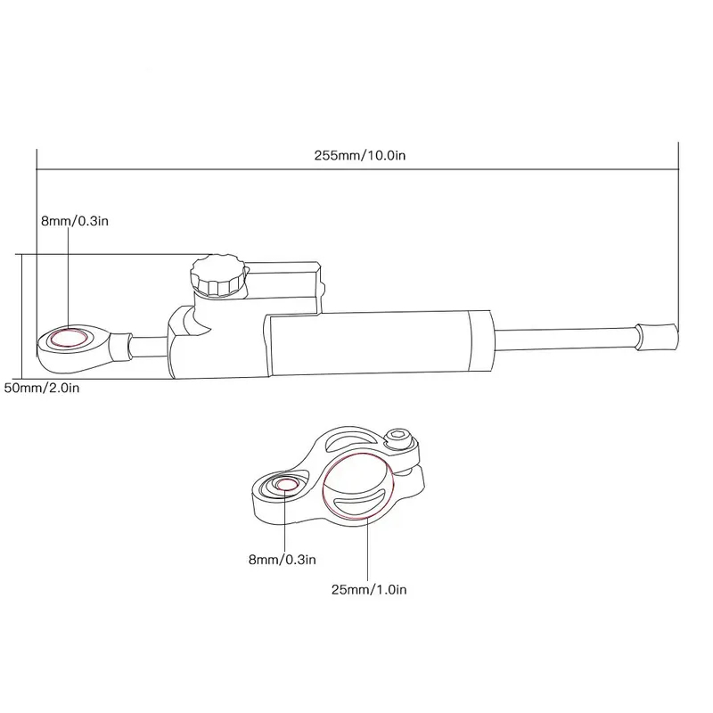For Honda CB900F Hornet CB919  - Steering Damper Stabilizer Kit Cnc ulasan dan harga